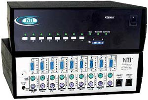 8 port PS/2 KVM Switch with RS232 Control