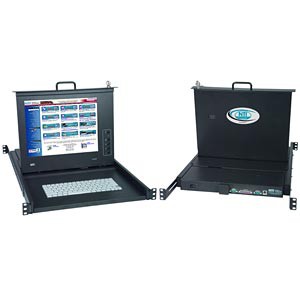 Terminal drawer with anti-glare protective glass