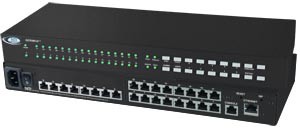 24-port Console Serial Port Switch with Ethernet Control