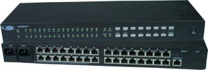 32-port Console Serial Port Switch, dual power