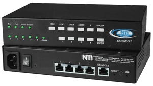 4-port console switch, RJ45 EIA-232 serial port connectors, rackmount kit