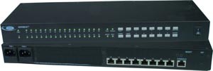 8-port Console Serial Port Switch, dual power