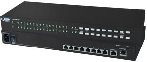 8-port console switch, RJ45 EIA-232 serial port connectors, rackmount kit