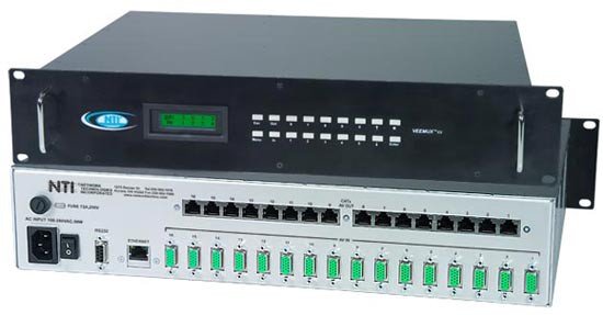 VEEMUX® SM-16X16-C5AVR-LCD (Front & Back)