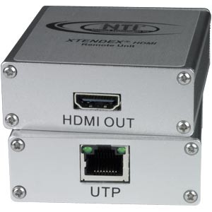 HDMI extender via ONE CAT6/7, up to 200 feet (61 meters)