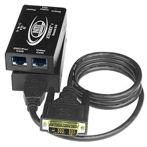HDMI extender via TWO CAT5e/6, up to 300 feet (91 meters)