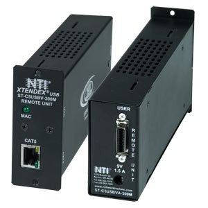 VGA + RS232 extender module, remote unit, rackmount using ST-C5RCK-12