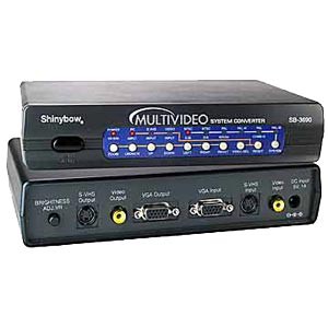 TV to VGA & VGA to TV video converter; Composite, S-Video & VGA outputs