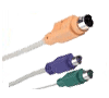 Universal Cables and Adapters, VGA extension cable, interface keyboard and mouse for PC, MAC and SUN
