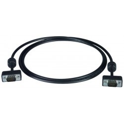 Ultra Thin VGA Monitor Cable with Ferrites - Male-to-Male - 50ft