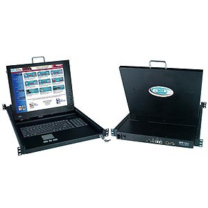 KVM drawer w/ CAT5 VGA KVM switch, 15" (381 mm) monitor, numeric keypad, touchpad mse