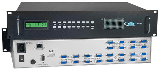 VGA video matrix switch, 32 in 8 out, Ethernet/RS232 control, rackmounted