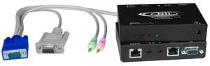 VGA + two-way audio + RS232 extender to 1,000 feet via CAT5 cable, Transmitter  