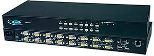 4-port high density VGA USB KVM switch w/ add'l USB port for touch screen, cac reader, etc.